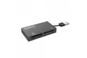 Simplecom CR216 6-in-1 USB 2.0 6-Slot All-In-One Memory Card Reader For MS M2 CF XD Micro SD HC SDXC - Black [CR216-BLACK]