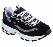 Womens Skechers 149060 Athletic Sport D'Lites Sparkling Rain Shoes Black Purple