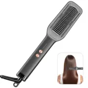 Hair Straightener Brush,2000 Ionic Hair Comb Straightening Brush for Women wi...