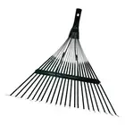 Garden Leaf Rake Easy to Carry Metal Rake for RV Grass Clippings Gardening