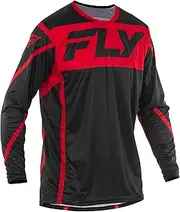 Fly Racing Youth Lite Jersey (Black/Red, Youth X-Large)