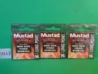 Mustad Long Point Wide Gape Power Barbless Hooks, Size 16 #LP220, 30 Hooks (New)