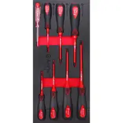 8pc Ampro Insulated Electrical Screwdriver w/Circuit Tester Tool Kit Set TS42193
