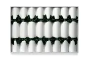 Christmas Crackers - 8 Elegant Bonbons, Handmade, "Christmas Snowfall", Luxury