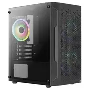 Aerocool Trinity Mini V3 RGB Tempered Glass Case Black