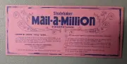 Studebaker Sweepstakes Mail A Million Sales Contest