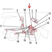 Fits John Deere Parts BELT TORQUE -SENSING DR. H161339 8820,7720,7700,6620,6600,