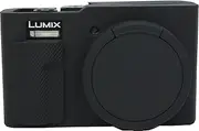 ZS99 TZ99 Camera Case, BMAOLLONGB Fullbody Thin Lightweight Silicone Camera Skin Body Rubber Cover Case for Panasonic Lumix ZS99 TZ99 (Black)