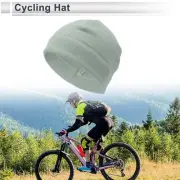 Cycling Hat Keep Warm Ear Protection Light Gray 27x18cm Polar Fleece Fabric 1 Pc