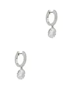 Kate Spade New York That Sparkle Embellished Hoop Earrings - Silver - One Size One Size