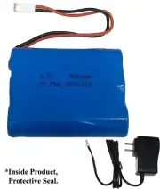 3.7V 7500mAh 3 Cell Lithium ion 27.75Wh Battery Pack / Charger Kit / In Product