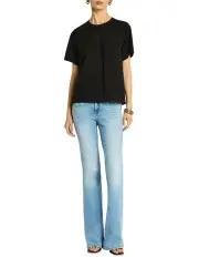 [Sass & Bide] Rylie Lace Logo Tee in Black