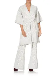 JACQUARD WRAP WITH SIDE SPLITS CRYSTAL CASTLE