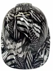 Hydro Dipped Hard Hat Ridgeline Cap Style Custom Neagtive American Flags