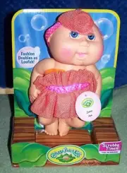 Cabbage Patch Kids Scrubby Time Tiny Newborn LEONA ANN May 19th New