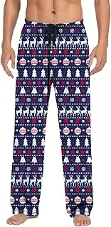 [Generic] Big And Tall Sports Pants Pajama Pants With Drawstring And Pockets Pants Mens Big And Tall