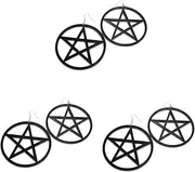 [SHERCHPRY] 3pcs Exaggerated Circle Star Earing Dangle Hook Earing Big Hoop Earrings Nightclub Style Wedding Accessory