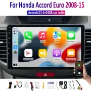 9'' Apple Carplay Android auto head unit Car Radio For Honda Accord Euro 2008-15
