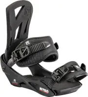 Nitro Staxx Men's Snowboard Bindings, Black, Large