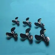 KIXURO 1Pair RC Boat PC Full-impregnated 3 Blades CW+CCW Propeller Diameter 28/32/36/40/44/48mm Aperture 3mm/4mm for Bait/O Model Ship Propellers(36x4mm CWCCW)