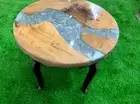 Artistic Epoxy Resin Coffee Table Top Luxury Acacia Wooden Office Meeting Desk