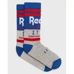 REEBOK CLASSIC LOGO SOCKS 長襪 經典 襪子 休閒 彈性 一雙入 小腿襪 灰藍色 DU7494