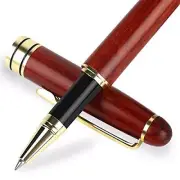 Luxury Rosewood Ballpoint Pen Writing Set - Elegant Fancy Nice Gift Redwood