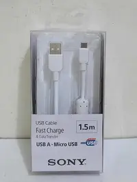 在飛比找Yahoo!奇摩拍賣優惠-SONY Micro USB 充電線 傳輸線 1.5M(CP