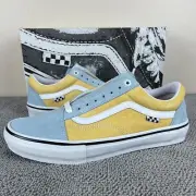 Vans Skate Old Skool Winter Sky Blue Impala Yellow Skate Shoes Men's Size 10