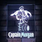 Captain Morgan Rum,Light,Bar Sign,Mancave,Remote Control,Light,Gift