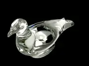 FABULOUS BACCARAT FRANCE CRYSTAL LARGE DOVE BIRD FIGURINE