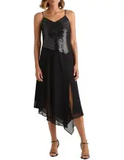 [David Lawrence] Audrey Sequin Dress in Black