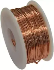12 Ga Bare Solid Copper Wire ( Dead Soft ) 1/2 Lb. - 25 Ft / Spool
