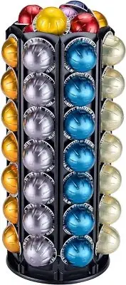 FlagShip Vertuo Pod Holder Carousel Stand for Nespresso Enlarge, Black