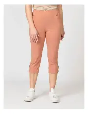 [Fella Hamilton] Vibe Stretch Eyelet Crop Pant in Copper