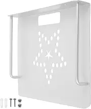 Space Aluminum Router Wall Holder - Floating Shelf for Tv Accessories, DVD Player Bracket, Wireless Router Stand, Wall Mount Shelf for Living Room (White)