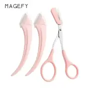 3 PCS Eyebrow Razor Dermaplaning Kit Facial Hair Shaving Razor Tool Kit