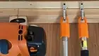3 KOMBI STORAGE HOOKS HANGER FOR STIHL EDGER TRIMMER BLOWER PRUNER SHAFT ORANGE