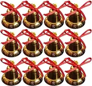 Wind Chime Outdoor indoor bell Wind,Christmas Small Bell,Christmas Bell Ornament Metal Jingle Bells Christmas Tree Hanging Ornament Bell Door Hanger For Diy Craft Wreath Garland Wind Chimes 36pcs (Col