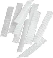 ERINGOGO 100Pcs Makeup Brush Protective Covers Pe Plastic Sleeves for Brushes White Makeup Covers for Travel Storage Keep Brushes