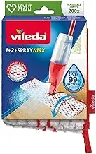 Vileda Spray & Clean Spray Mop Replacement Cover, Floor Mop Cover for Mop with Spray Function, Removes up to 99.9% of Bacteria and Viruses, Machine Washable, Pack of 1