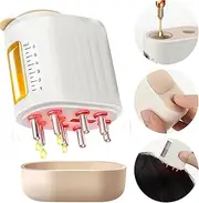 Premium 2-in-1 Electric Scalp Massager and Hair Oil Applicator Brush - Hair Treatment Tool for Growth Serums, Oils, and Dandruff Exfoliation - Fillable Dispenser