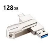 Move Speed 128GB 2 in 1 USB Type-C / Type-A Flash Drive USB 3.0