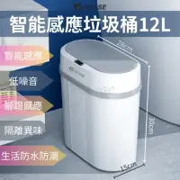 在飛比找momo購物網優惠-【Sease】智能感應垃圾桶12L(感應式垃圾桶 智能垃圾桶