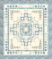 Quilt Kit - Ocean Sunrise - 58" X 66" Morning Mist Batik Throw Quilt - Top&Bind