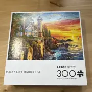 - Rocky Cliff Lighthouse - 300 Large Piece Jigsaw Puzzle