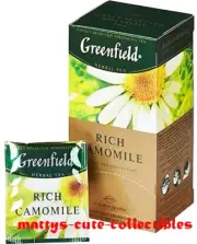 GREENFIELD RICH CHAMOMILE 25 TEA BAGS RF Made in Russia HERBAL TEA NO GMO