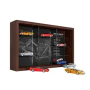 1/64 Scale Diecast Wooden Acrylic Display Case Wall Mount Model Cars Showcase...