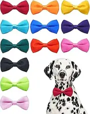 PET SHOW Pet Small Dogs Collar Attachment Bow Ties Puppies Cats Collar Charms Accessories Slides Bowties for Birthday Wedding Parties