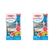 2x Melissa & Doug Created by Me! Wooden Race Car Kids/Childrens Play Toy 4+